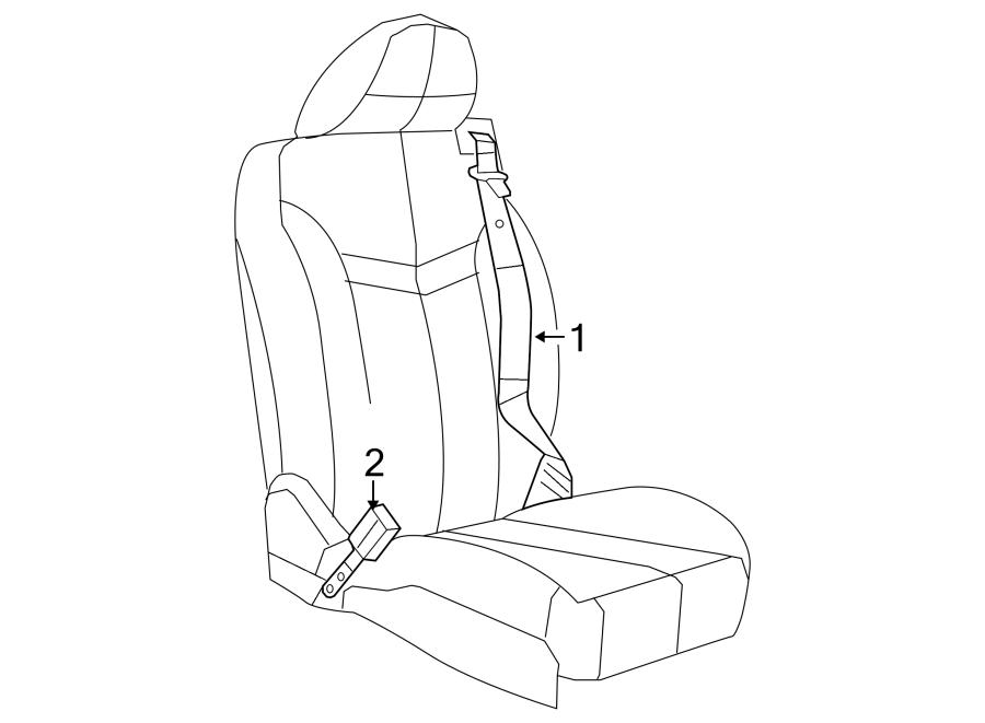 RESTRAINT SYSTEMS. FRONT SEAT BELTS.