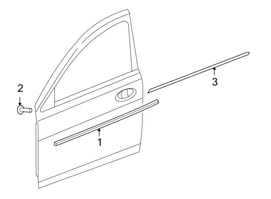 DOOR. EXTERIOR TRIM.