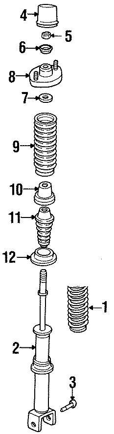 REAR SUSPENSION. STRUTS & SUSPENSION COMPONENTS.