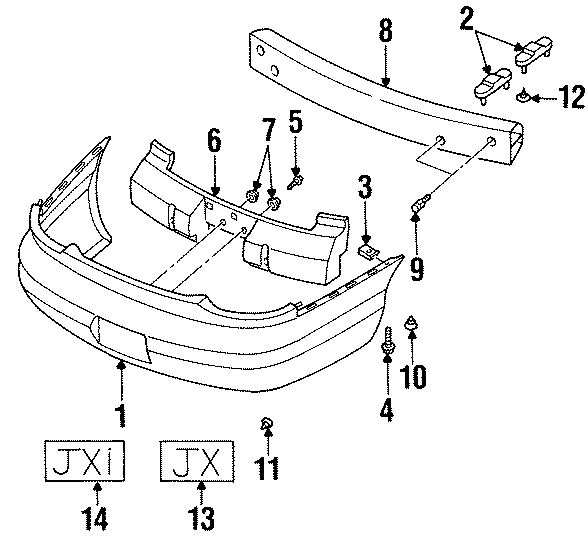 2REAR BUMPER. BUMPER & COMPONENTS.https://images.simplepart.com/images/parts/motor/fullsize/NU96820.png