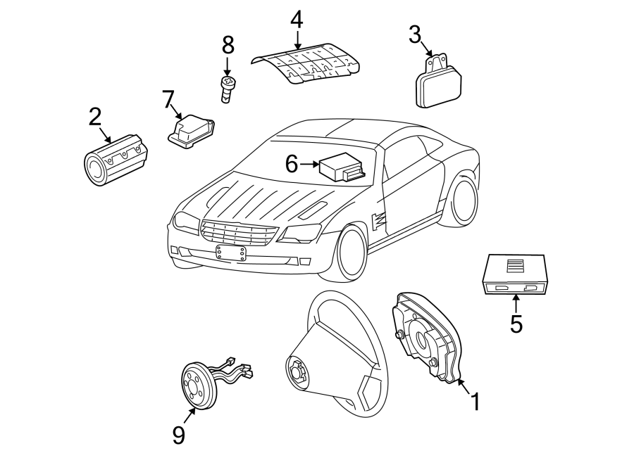 8RESTRAINT SYSTEMS. AIR BAG COMPONENTS.https://images.simplepart.com/images/parts/motor/fullsize/NV04285.png