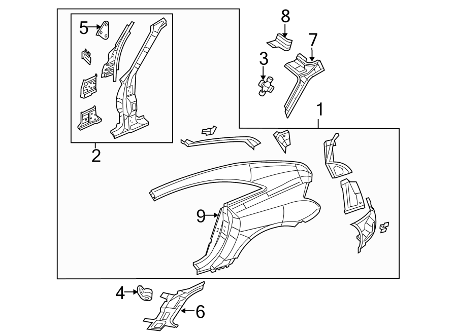 PILLARS. ROCKER & FLOOR. HINGE PILLAR. UNISIDE.https://images.simplepart.com/images/parts/motor/fullsize/NV04315.png