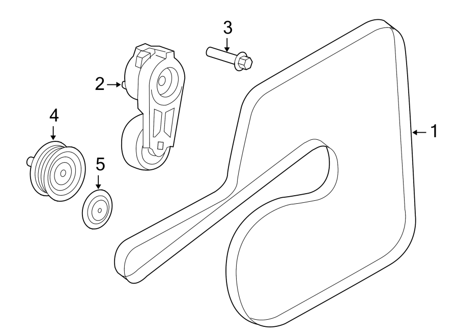 Diagram BELTS & PULLEYS. for your 2012 Jeep Wrangler   