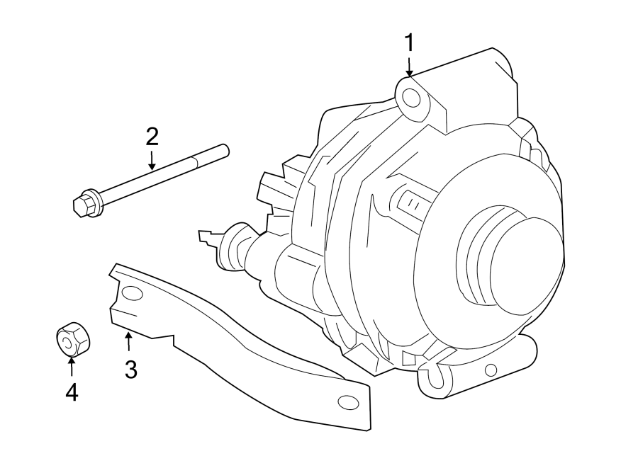 Diagram ALTERNATOR. for your 2023 Ram 2500 6.7L 6 cylinder DIESEL A/T RWD Lone Star Crew Cab Pickup Fleetside 