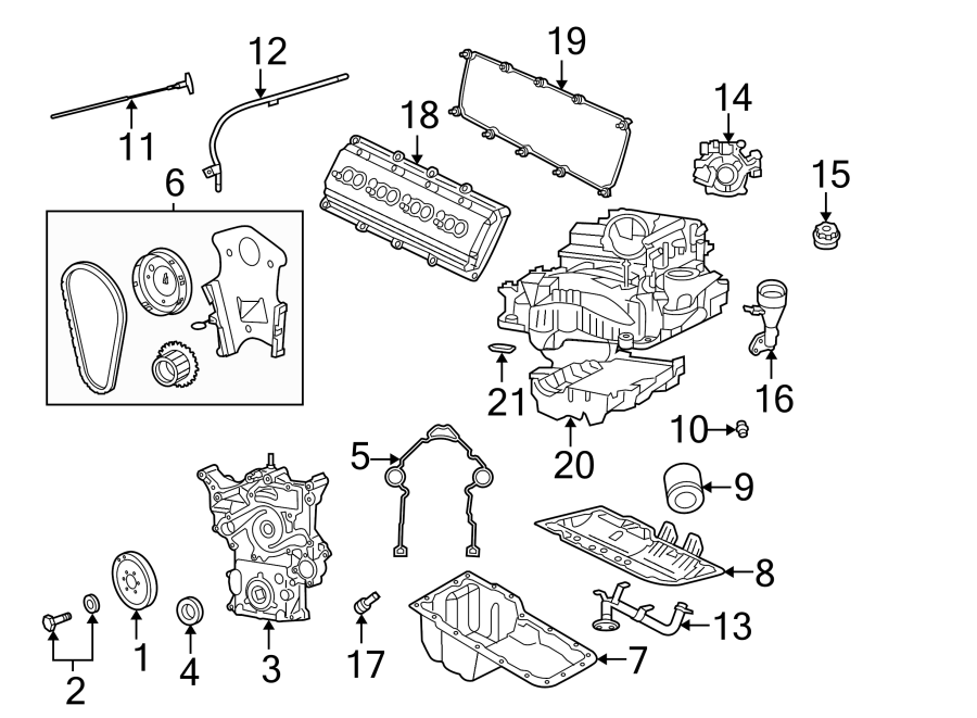 Diagram ENGINE PARTS. for your Ram ProMaster 3500  