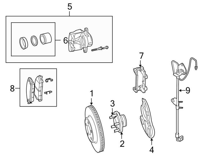 2Front suspension. Brake components.https://images.simplepart.com/images/parts/motor/fullsize/NW05361.png