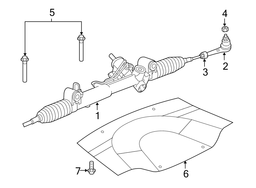 Diagram STEERING GEAR & LINKAGE. for your 2011 Chrysler 200   