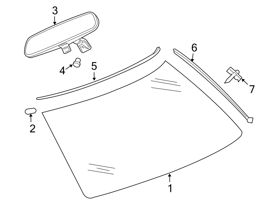 3WINDSHIELD. GLASS. REVEAL MOLDINGS.https://images.simplepart.com/images/parts/motor/fullsize/NW05405.png