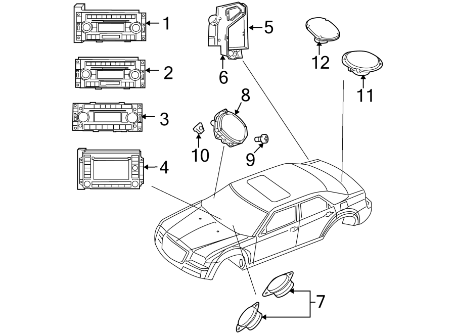 5INSTRUMENT PANEL. SOUND SYSTEM.https://images.simplepart.com/images/parts/motor/fullsize/NW05430.png