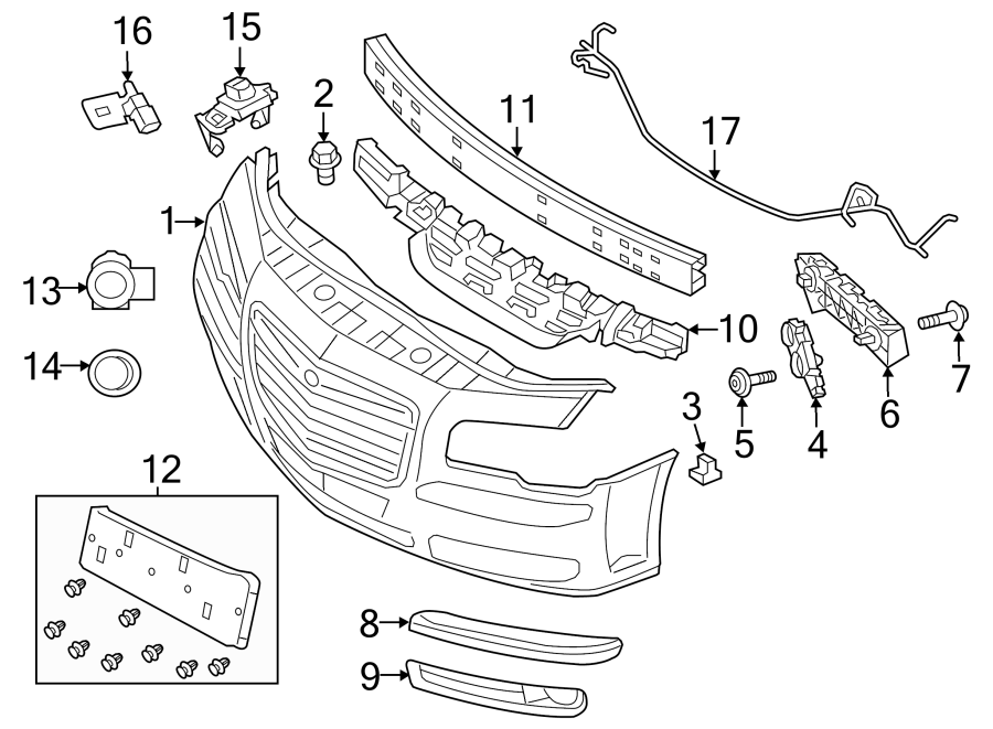 FRONT BUMPER. BUMPER & COMPONENTS.