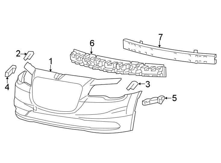 Front bumper. Bumper & components.https://images.simplepart.com/images/parts/motor/fullsize/NW11008.png