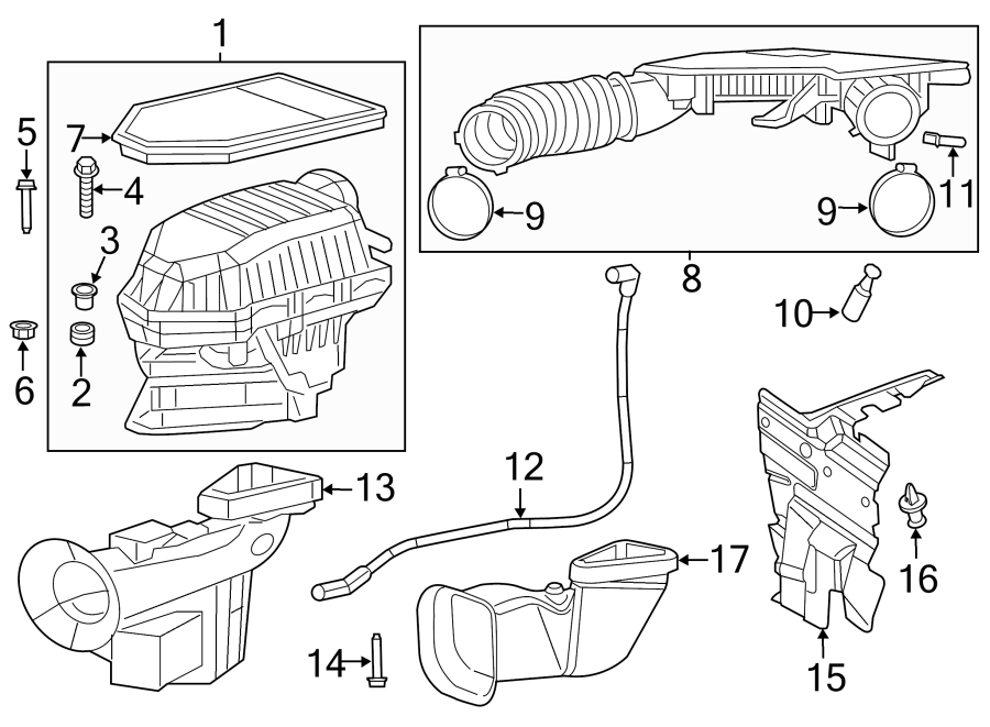 Diagram AIR INTAKE. for your 2013 Chrysler 300   