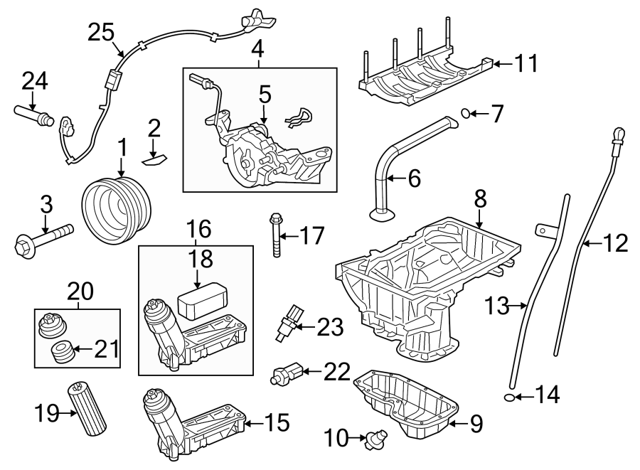 Diagram ENGINE PARTS. for your 1996 Jeep