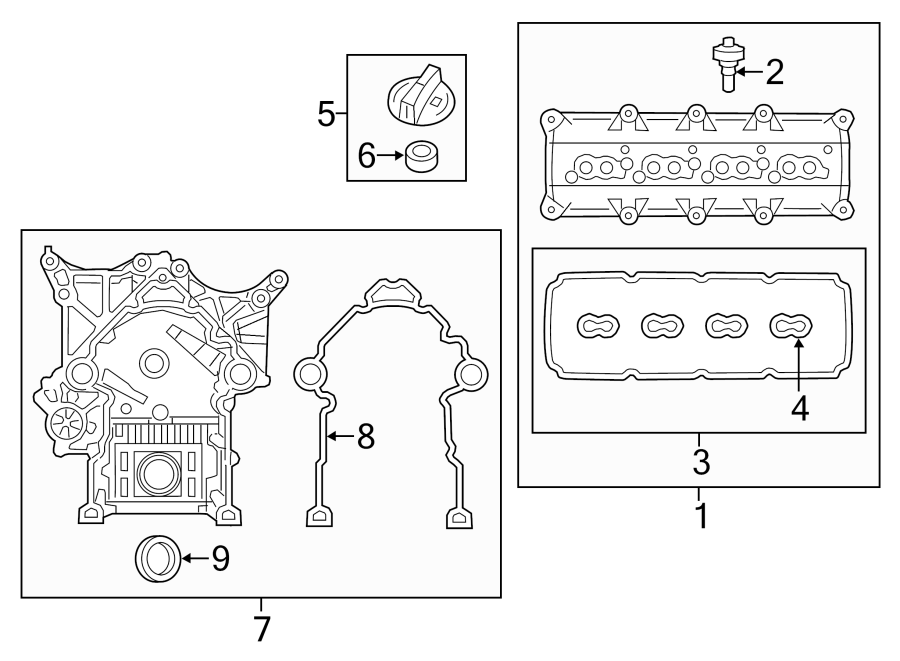 Diagram VALVE & TIMING COVERS. for your Ram ProMaster 3500  