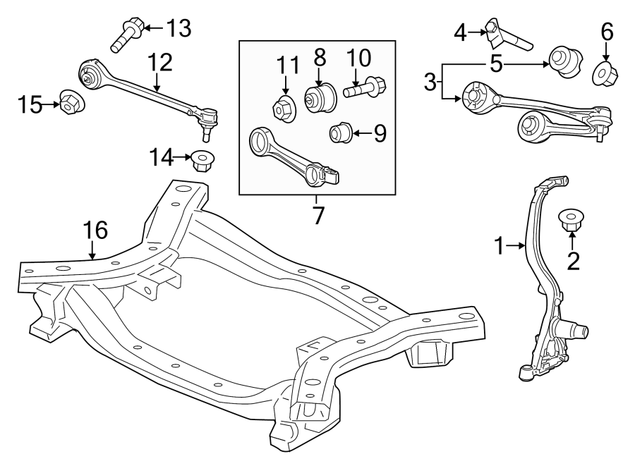 Diagram FRONT SUSPENSION. SUSPENSION COMPONENTS. for your 2023 Ram 2500 6.7L 6 cylinder DIESEL A/T RWD Lone Star Crew Cab Pickup Fleetside 