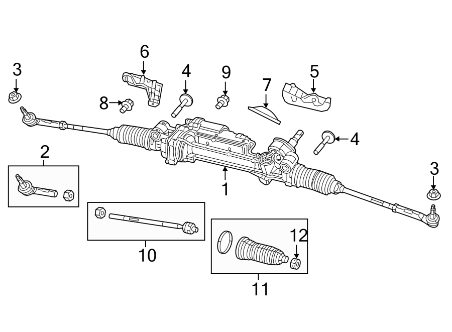 Diagram STEERING GEAR & LINKAGE. for your 2010 Dodge Challenger   