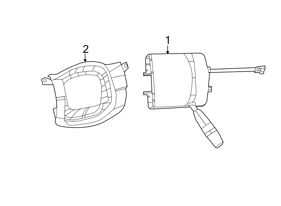 Diagram STEERING COLUMN. SHROUD. SWITCHES & LEVERS. for your 2006 Chrysler 300   