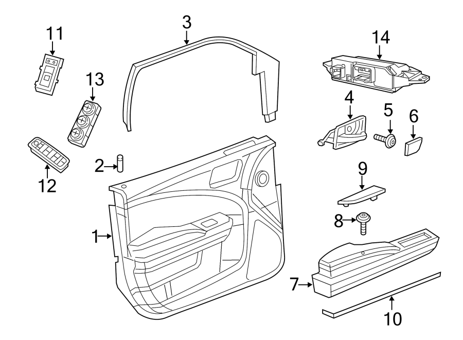 11FRONT DOOR. INTERIOR TRIM.https://images.simplepart.com/images/parts/motor/fullsize/NW11610.png