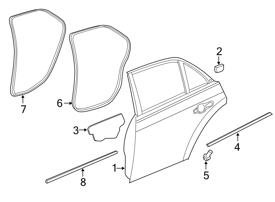 5REAR DOOR. DOOR & COMPONENTS.https://images.simplepart.com/images/parts/motor/fullsize/NW11615.png