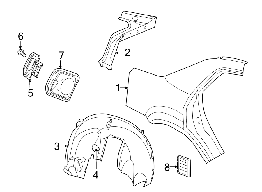 6QUARTER PANEL & COMPONENTS.https://images.simplepart.com/images/parts/motor/fullsize/NW11645.png