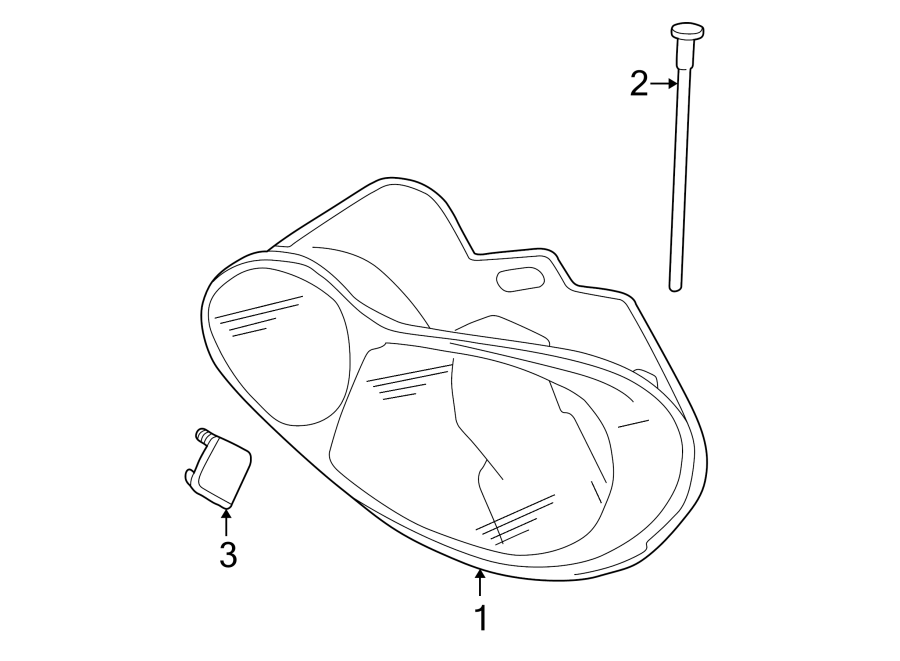 FRONT LAMPS. HEADLAMP COMPONENTS.