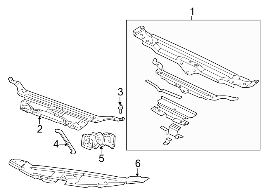 RADIATOR SUPPORT.