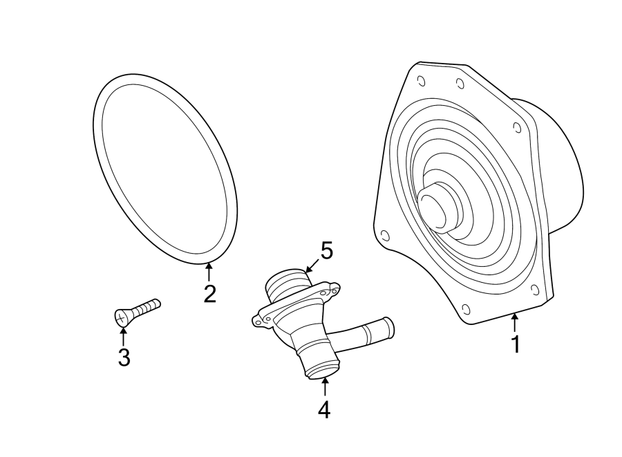 Diagram WATER PUMP. for your 2019 Jeep Wrangler   