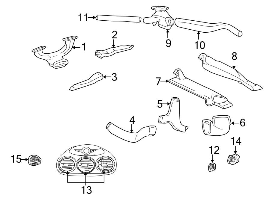 INSTRUMENT PANEL. DUCTS.