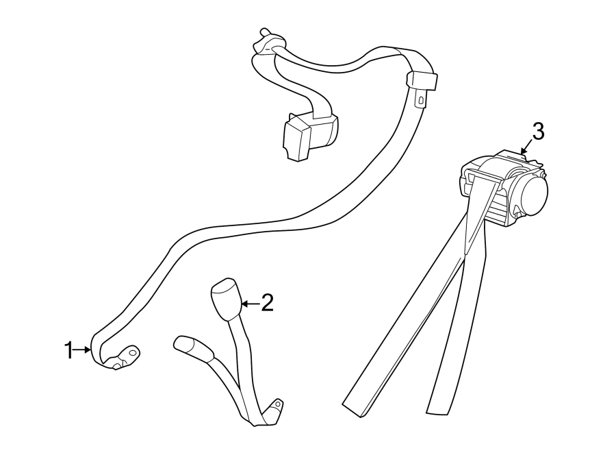 RESTRAINT SYSTEMS. REAR SEAT BELTS.