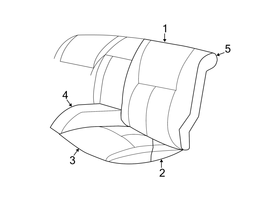 SEATS & TRACKS. REAR SEAT COMPONENTS.