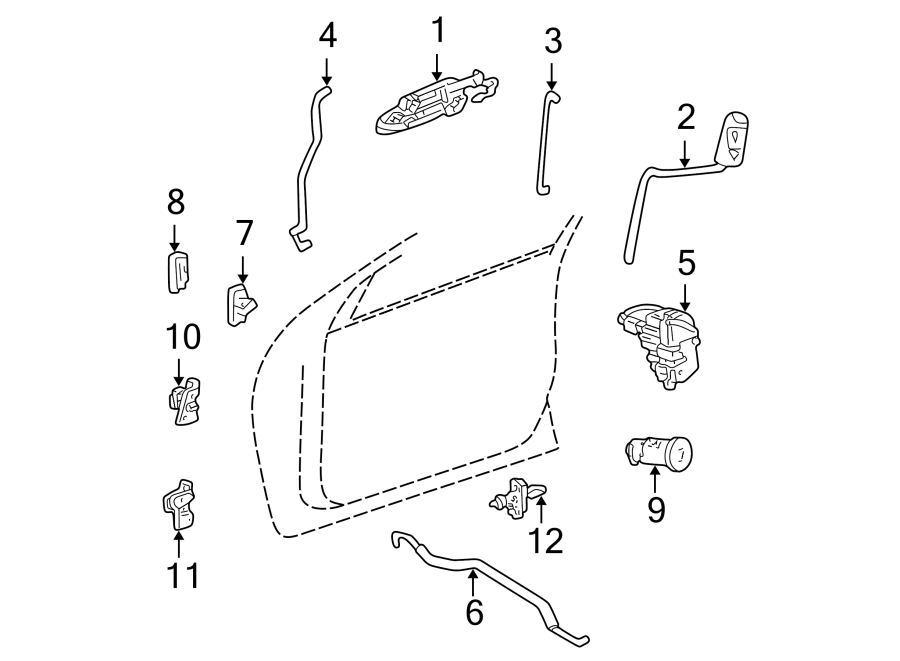 8FRONT DOOR. LOCK & HARDWARE.https://images.simplepart.com/images/parts/motor/fullsize/NW99400.png