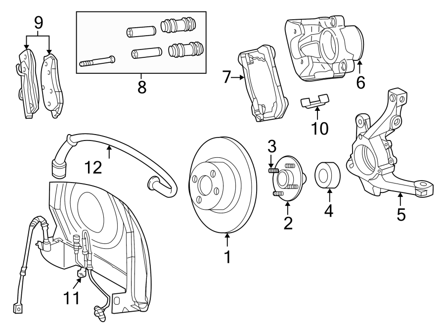 9FRONT SUSPENSION. BRAKE COMPONENTS.https://images.simplepart.com/images/parts/motor/fullsize/NY05225.png