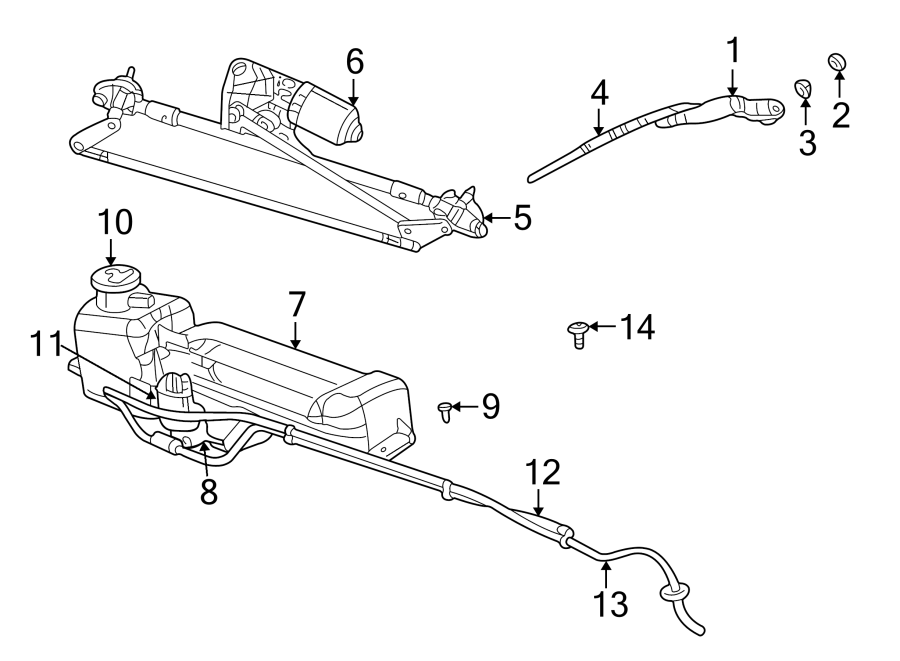 WINDSHIELD. WIPER & WASHER COMPONENTS.