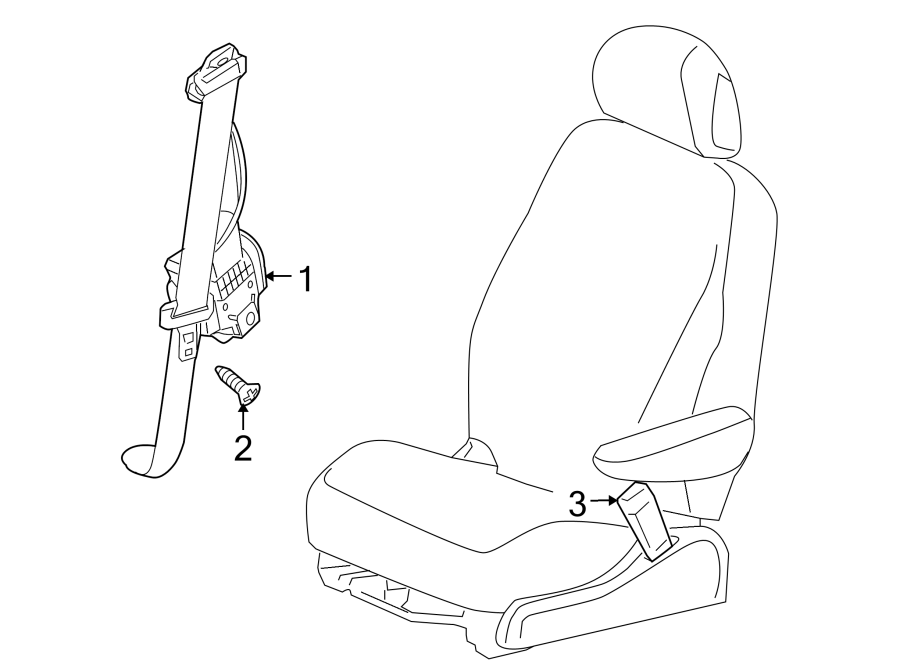 RESTRAINT SYSTEMS. FRONT SEAT BELTS.