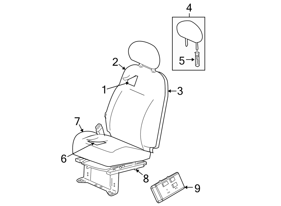 9SEATS & TRACKS. FRONT SEAT COMPONENTS.https://images.simplepart.com/images/parts/motor/fullsize/NY05346.png