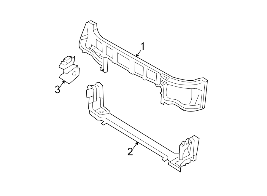 RADIATOR SUPPORT. Diagram