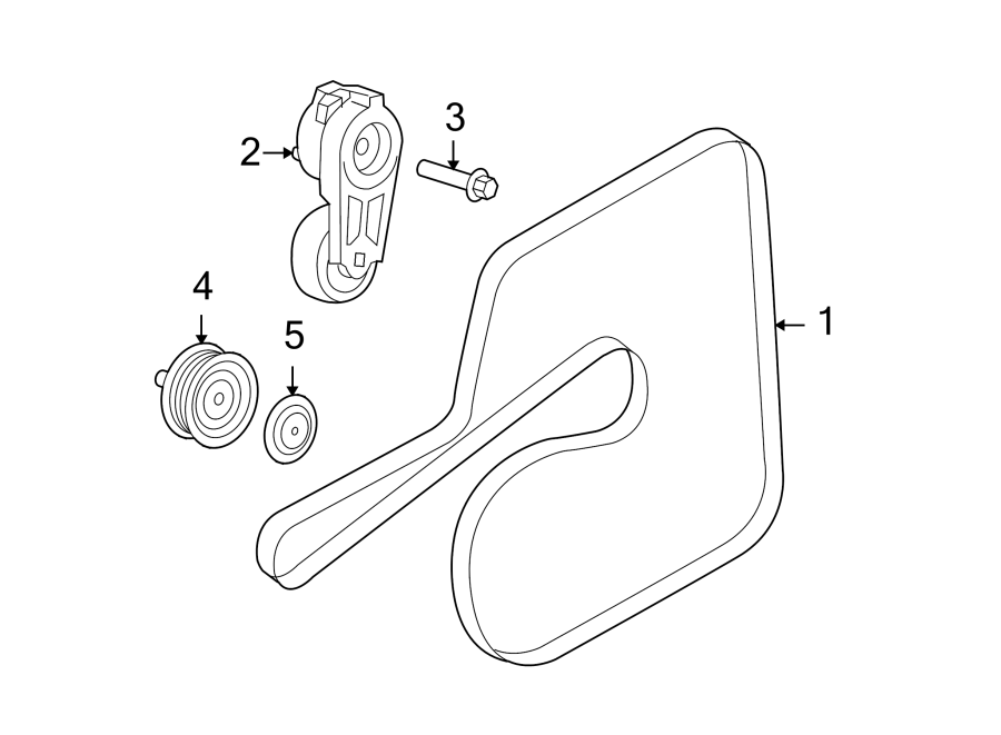 Diagram BELTS & PULLEYS. for your 1994 Jeep Wrangler   