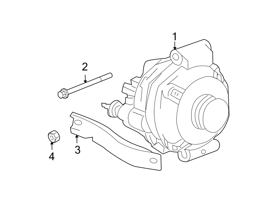 Diagram ALTERNATOR. for your 2023 Ram 2500 6.7L 6 cylinder DIESEL A/T RWD Lone Star Crew Cab Pickup Fleetside 