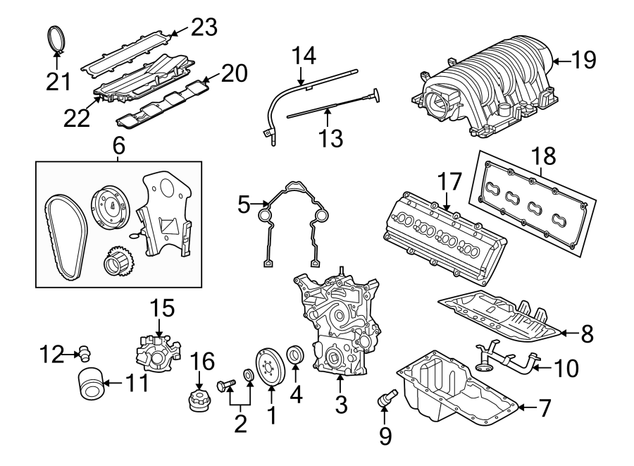 Diagram ENGINE PARTS. for your 2017 Ram ProMaster 3500   