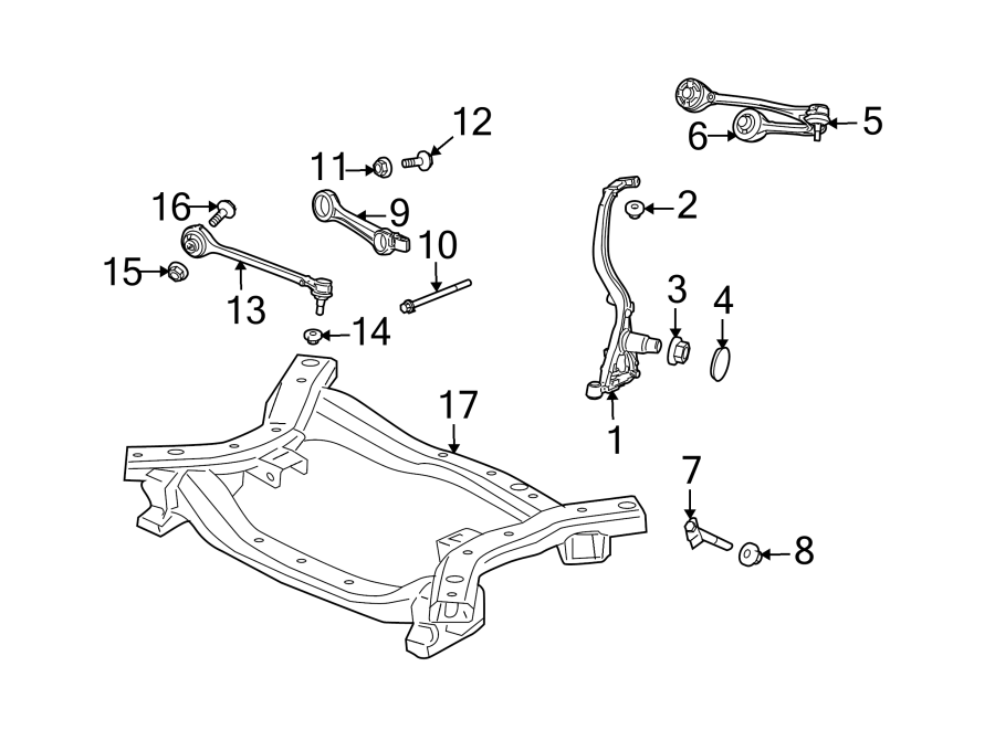 Diagram FRONT SUSPENSION. SUSPENSION COMPONENTS. for your 2023 Ram 2500 6.7L 6 cylinder DIESEL A/T RWD Lone Star Crew Cab Pickup Fleetside 