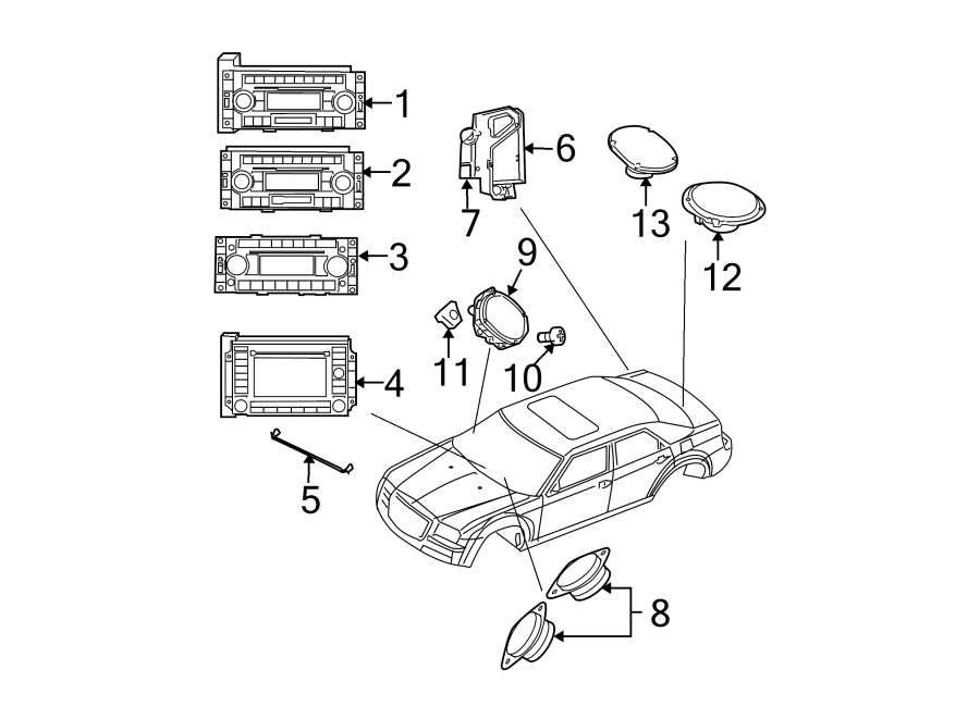 4INSTRUMENT PANEL. SOUND SYSTEM.https://images.simplepart.com/images/parts/motor/fullsize/PB06390.png