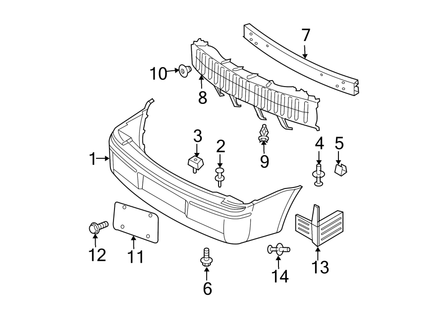 Diagram REAR BUMPER. BUMPER & COMPONENTS. for your Ram