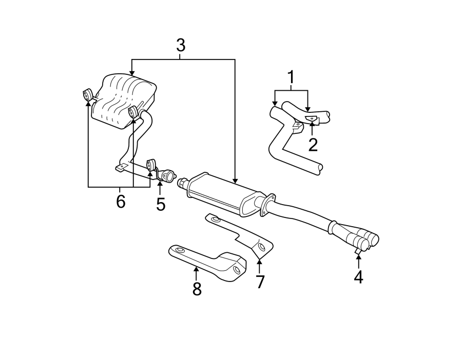 2EXHAUST SYSTEM. EXHAUST COMPONENTS.https://images.simplepart.com/images/parts/motor/fullsize/PB06705.png