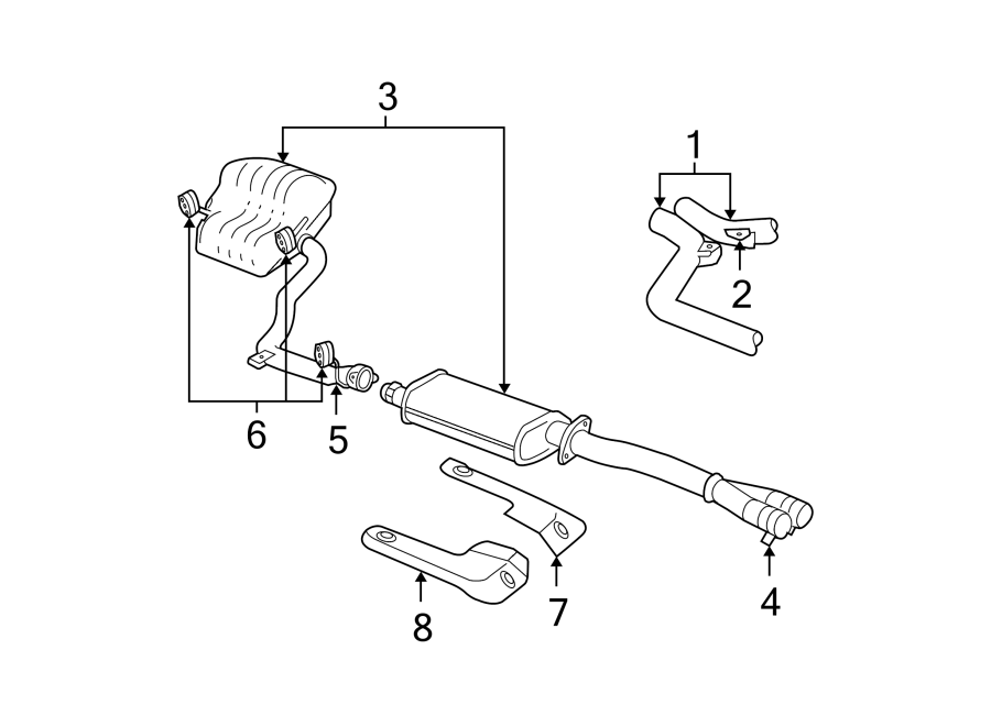 1EXHAUST SYSTEM. EXHAUST COMPONENTS.https://images.simplepart.com/images/parts/motor/fullsize/PB06710.png