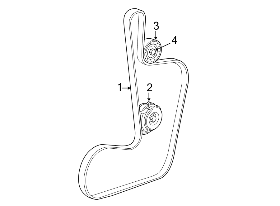 Diagram BELTS & PULLEYS. for your 2016 Jeep Wrangler   