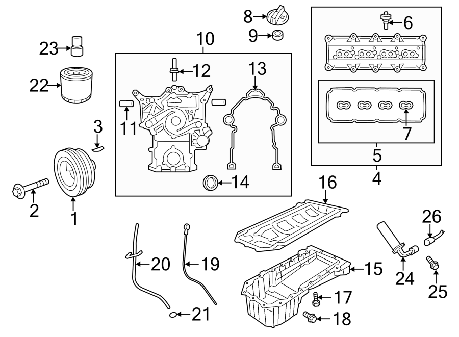 Diagram ENGINE PARTS. for your Ram ProMaster 3500  