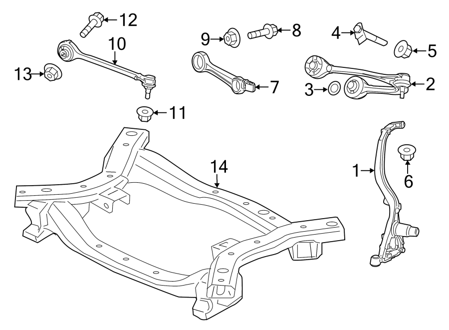 Diagram FRONT SUSPENSION. SUSPENSION COMPONENTS. for your 2002 Chrysler 300M   