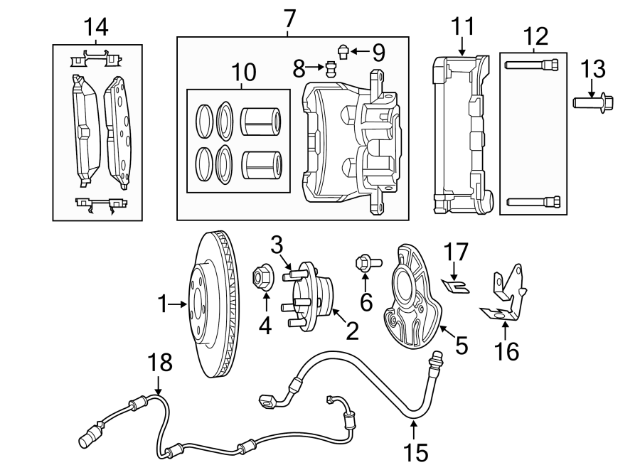 7Front suspension. Brake components.https://images.simplepart.com/images/parts/motor/fullsize/PB11370.png