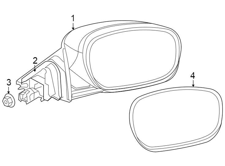 2W/BLIND spot. W/HEATED glass. W/MEMORY. W/O blind spot. W/O heated glass. W/O memory. W/PURSUIT.https://images.simplepart.com/images/parts/motor/fullsize/PB11582.png