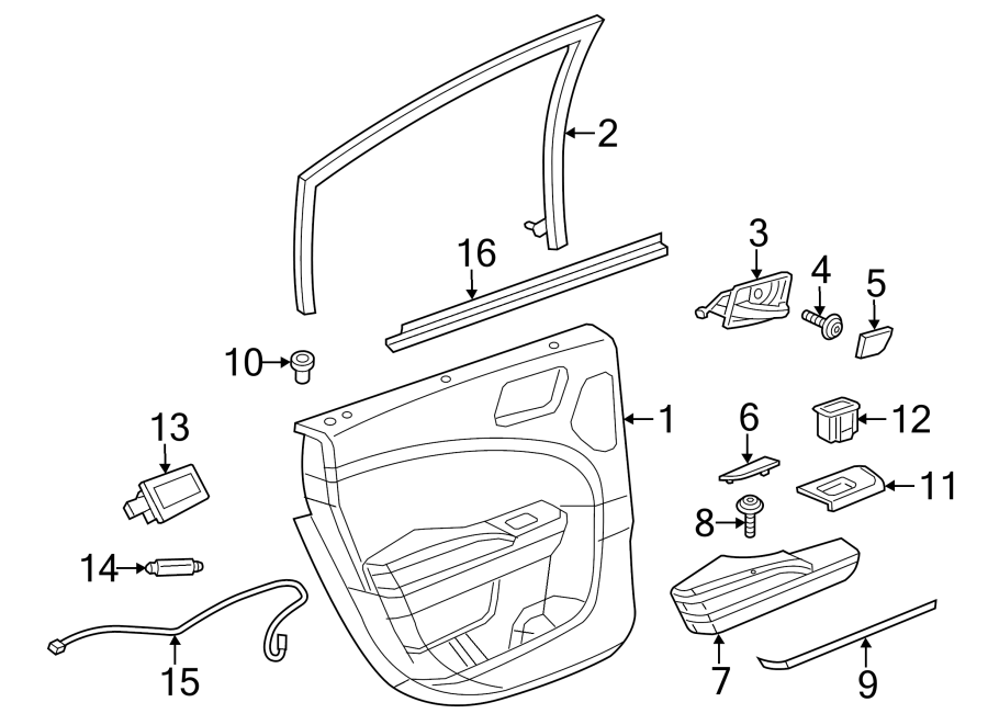 11Rear door. Interior trim.https://images.simplepart.com/images/parts/motor/fullsize/PB11620.png